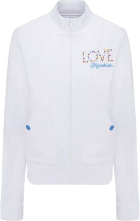 Love Moschino W343201M4364A00 Sweatshirt Wit Ss22 White Dames