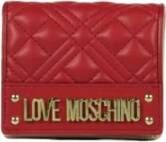 Love Moschino Portemonnee van synthetisch leer met gegalvaniseerd logo Red Dames