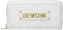 Love Moschino Gewatteerde witte portemonnee met metalen logo White Dames - Thumbnail 1