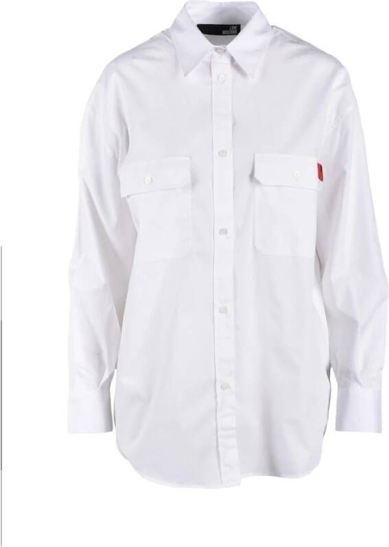 Love Moschino Witte Shirt voor Vrouwen White Dames