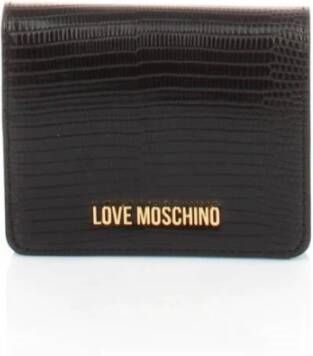 Love Moschino Zwarte damesportemonnee met stijl modelnaam Jc5718Pp0Gku0 Zwart Dames