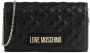 Moschino Zwarte gewatteerde schoudertas met gouden ketting Black Dames - Thumbnail 3