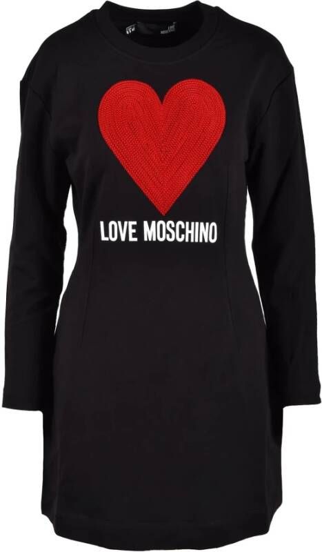 Love Moschino Zwarte jurk uit de Collection Zwart Dames