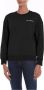 Love Moschino Zwarte katoenen trui met geborduurde hartjes Black Dames - Thumbnail 1