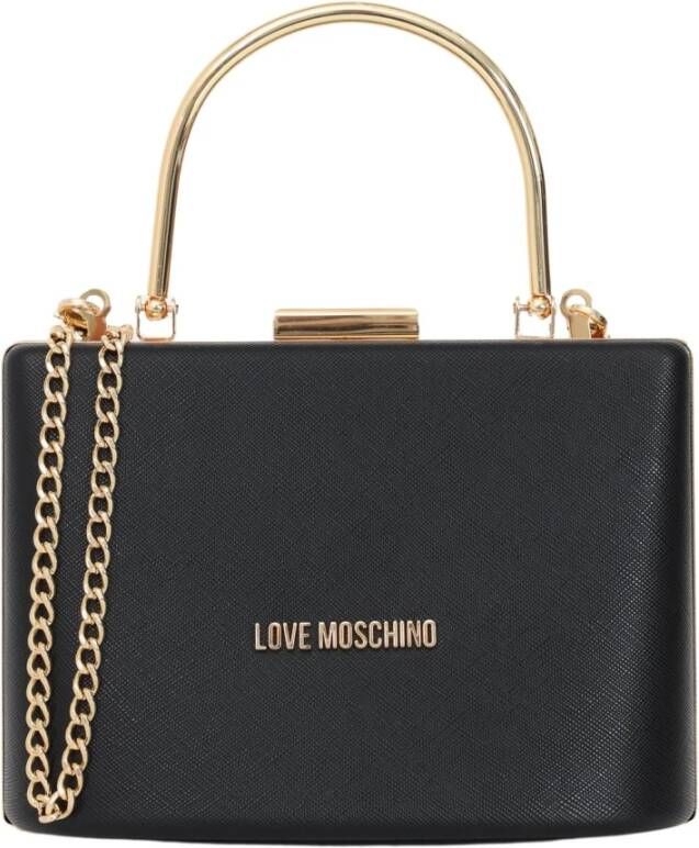 Love Moschino Zwarte Mini Handtas voor Vrouwen Zwart Dames