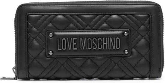 Love Moschino Zwarte Portemonnees van Moschino Zwart Dames