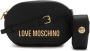 Love Moschino Zwarte schoudertas met metalen logo belettering Black Dames - Thumbnail 1