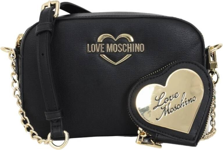 Love Moschino Zwarte schoudertas voor vrouwen Zwart Dames