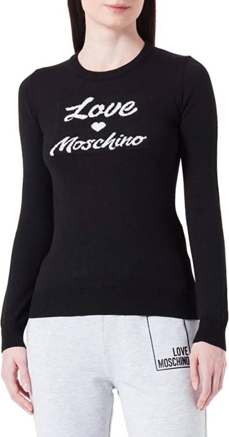 Love Moschino Zwarte Sweaters van Zwart Dames