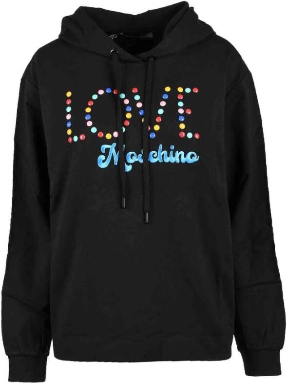 Love Moschino Zwarte Sweatshirt voor Dames Collectie Zwart Dames