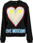 Love Moschino Zwarte Sweatshirt voor Dames Zwart Dames - Thumbnail 1