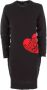 Love Moschino Gebreide mini-jurk Zwart - Thumbnail 7