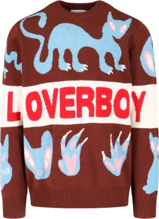 Loverboy by Charles Jeffrey Round-neck Knitwear Bruin Heren