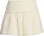 Loveshackfancy Gestructureerde Mini Cirkelrok Beige Dames - Thumbnail 1
