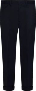 Low Brand Cropped Trousers Blauw Heren