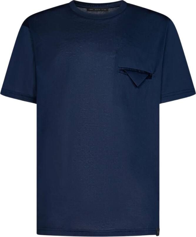 Low Brand T-Shirts Blauw Heren