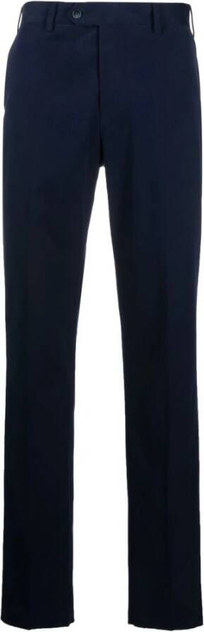 Lubiam Slim-fit broek Blauw Heren