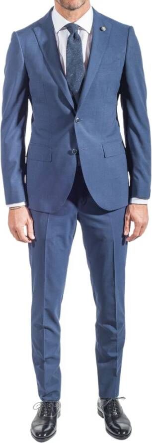 Lubiam Suit Sets Blauw Heren