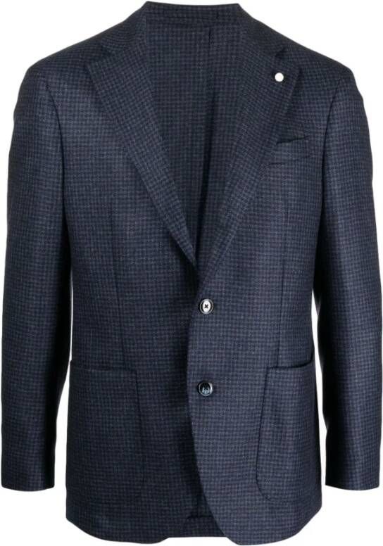 Luigi Bianchi Mantova Blazerjas Blauw Heren