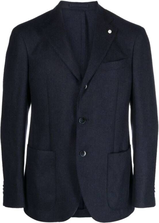Luigi Bianchi Mantova Blazerjas Blauw Heren