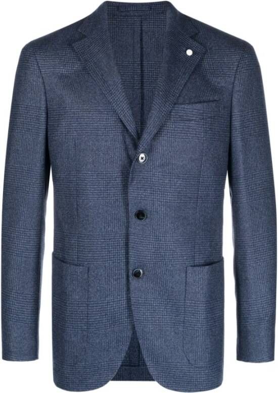Luigi Bianchi Mantova Blazerjas Blauw Heren