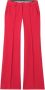 LUISA CERANO Bootcut-broek met splitzoom in stretch dieprood Rood Dames - Thumbnail 1