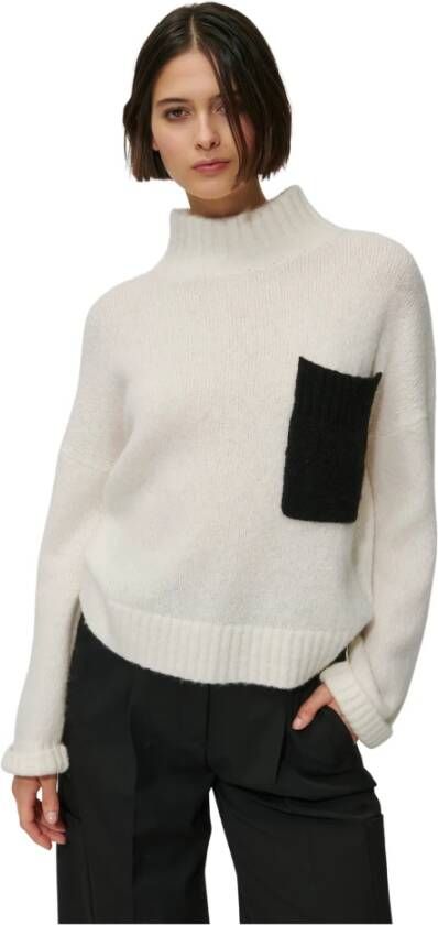LUISA CERANO Zachte wollen mix coltrui Beige Dames