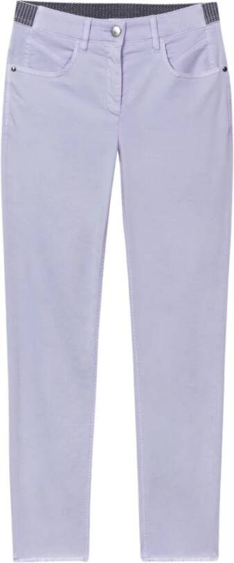 LUISA CERANO Skinny Trousers Paars Dames