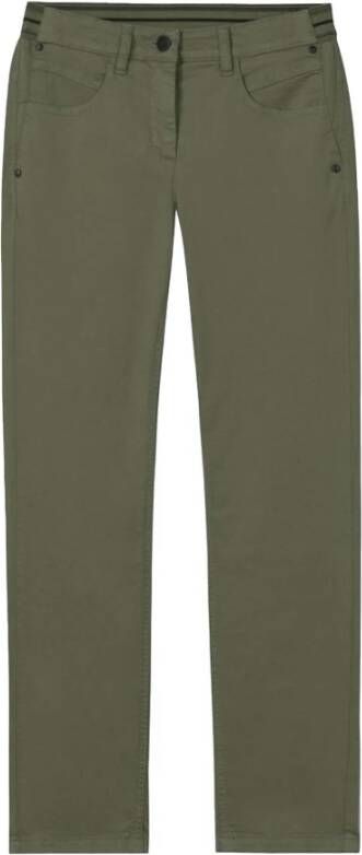 LUISA CERANO Slim-fit Stretch Denim Broek Groen Dames