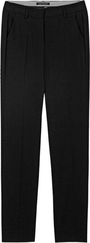 LUISA CERANO Straight Trousers Black Dames