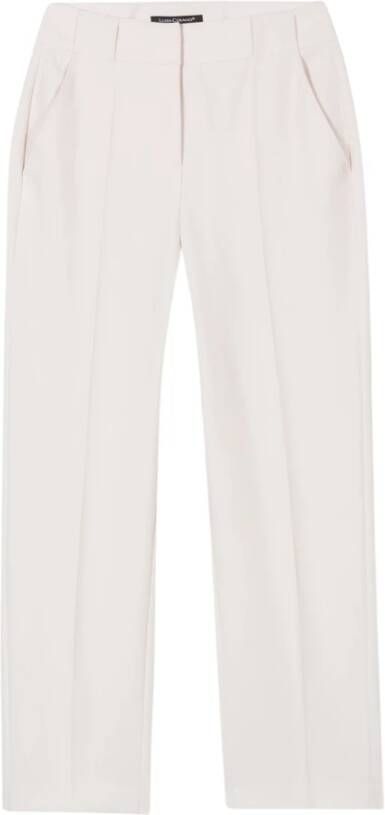 LUISA CERANO Straight Trousers Wit Dames