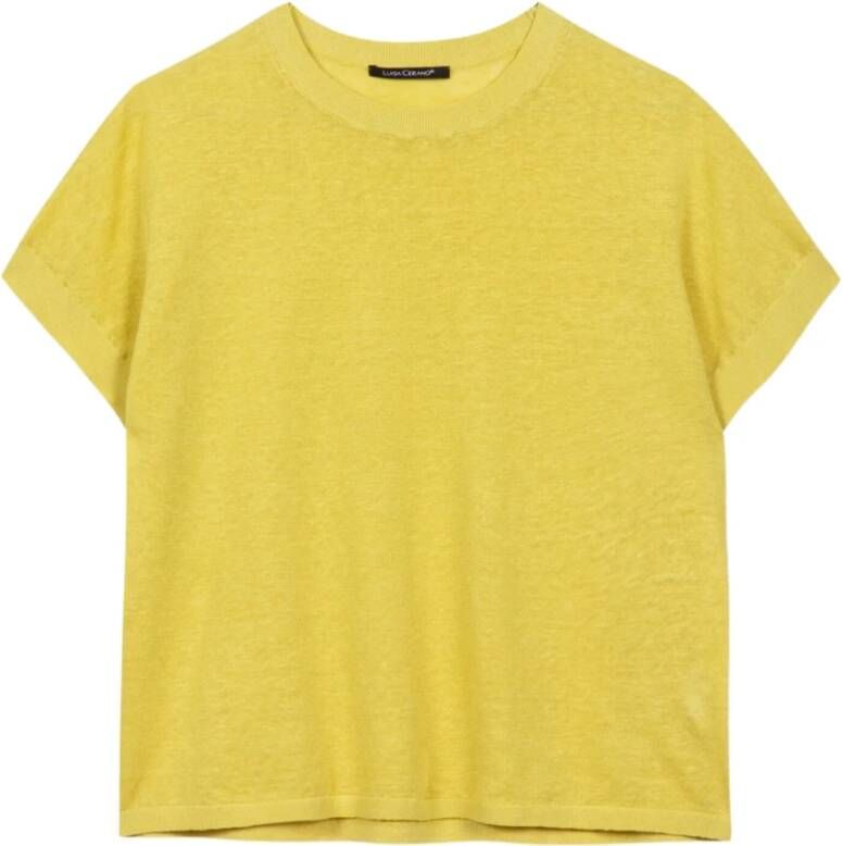 LUISA CERANO T-Shirts Yellow Dames