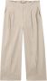 LUISA CERANO Trendy Gabardine Paperbag Broek Beige Dames - Thumbnail 1