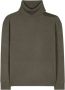 LUISA CERANO Cut-Out Kasjmiermix Trui Grijzig Khaki Green Dames - Thumbnail 1