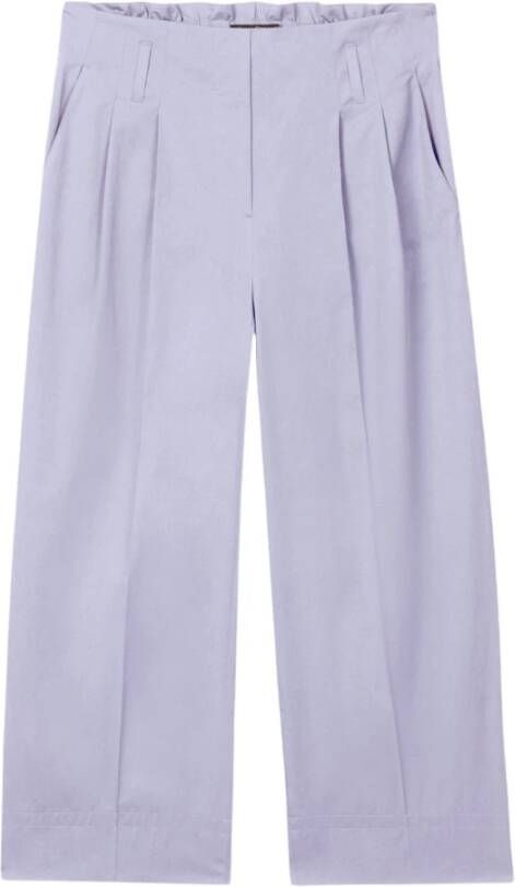 LUISA CERANO Wide Trousers Paars Dames
