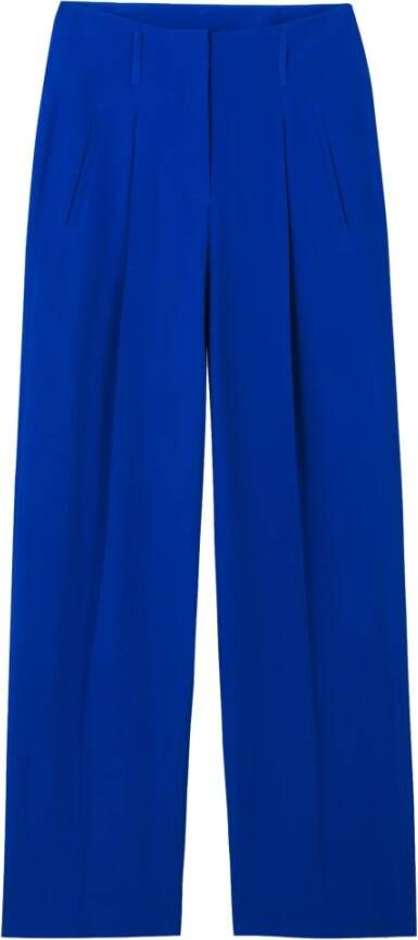 LUISA CERANO Wijde pijpen broek Blauw Dames