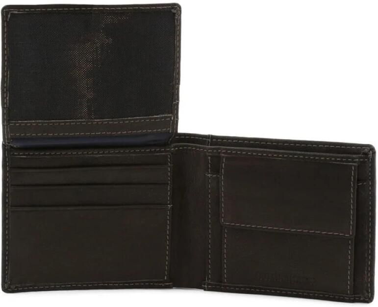 Lumberjack Heren Leren Portemonnee met Meerdere Compartimenten Black Heren