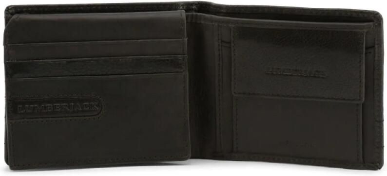 Lumberjack Minimalistische Portemonnee met Creditcardhouder en Muntvakje Black Heren - Foto 3