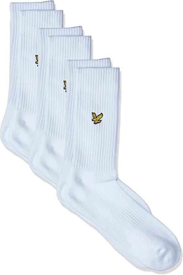 Lyle & Scott 1874 Sprtsk502 3 Pack Socks Wit Heren