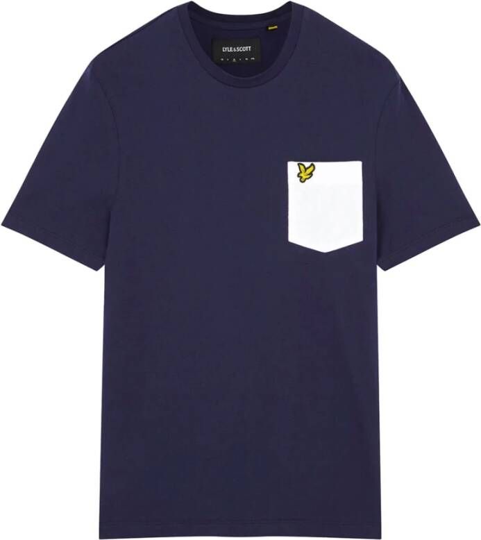 LYLE & SCOTT Heren Polo's & T-shirts Contrast Pocket T-shirt Wit