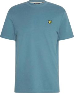 Lyle & Scott Crest Tipped T-shirt blauw Ts1805V Blauw Heren