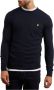 Lyle & Scott Crew Jumper Merino Kn400Vc-Z271 Blauw Heren - Thumbnail 1