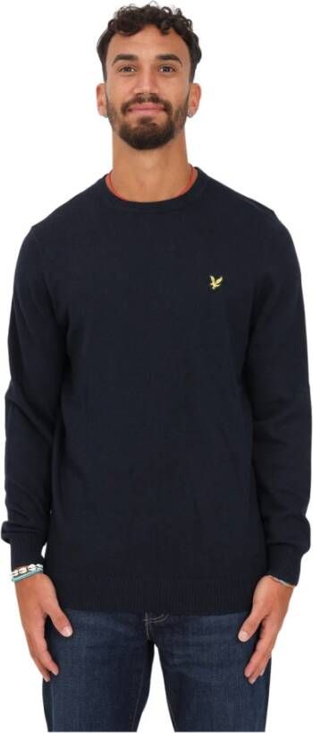 Lyle & Scott Maglione Lyle ; Scott Kn400Vc-Z865 Nero Taglie abbigliamento: L Zwart Heren - Foto 19