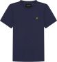 Lyle & Scott Plain T-shirt Donkerblauw Ts400Vog Blauw Heren - Thumbnail 3