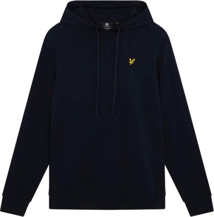 Lyle & Scott Gebreide hoodie Zwart Heren