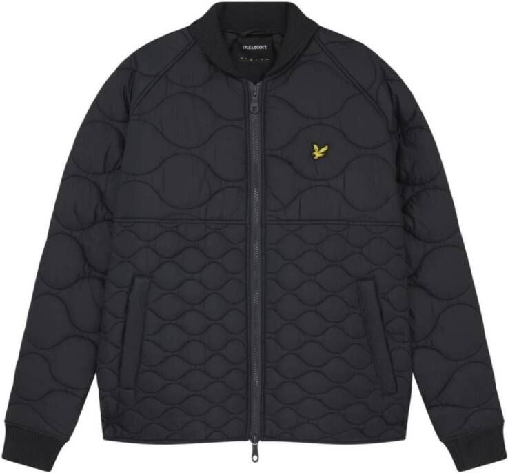Lyle & Scott Gewatteerd Bomberjack X002 Black Heren