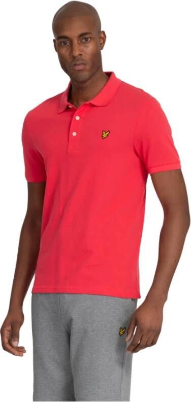 Lyle & Scott Gewoon poloshirt geranium Roze Heren