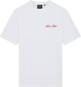 Lyle & Scott Grafisch Ski T-Shirt Wit Heren