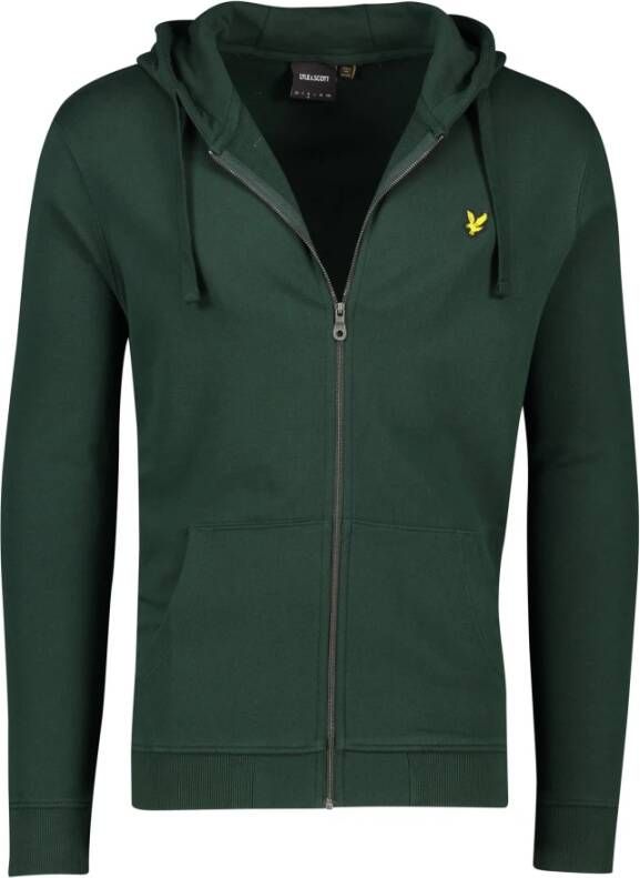Lyle & Scott Groene Ronde Hals Vest Green Heren