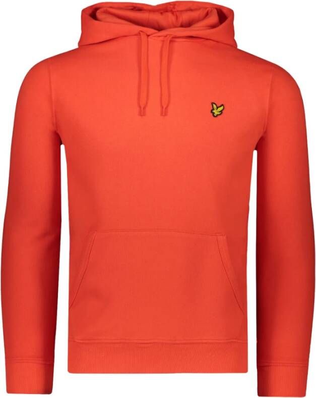 Lyle & Scott Sweater Lyle & Scott ML1139V BRUSHED BACK HOODIE-W701 VICTORY ORANGE - Foto 3